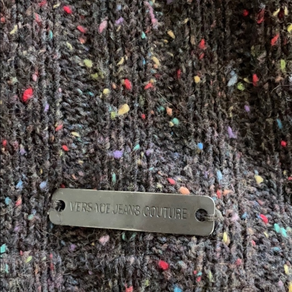 Versace Jeans Collection Multicolor Speckled Sweater
